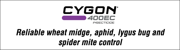 ￼ Reliable wheat midge, aphid, lygus bug and spider mite control