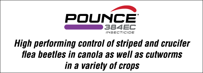 ￼ High performing control of striped and crucifer flea beetles in canola as well as cutworms in a variety of crops