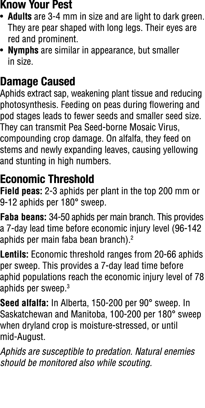 Know Your Pest​ • Adults are 3 4 mm in size and are light to dark green. They are pear shaped with long legs. Their e...